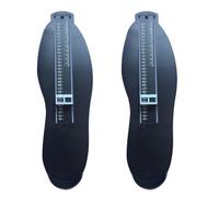 POPETPOP 2 Pack Black Plastic Foot Gauge for Adult Shoe Size Measurement | Half Size Reading, 18-47 Yard Range, Home Fitting Tool for Shoe Charts and Families