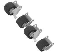 POPETPOP 2 Pairs Black Pinch Roller for Recorder Machine Cassette Deck Replacement, Made of Iron and Rubber, Compact and Easy to Store, Suitable for Radio and Personal Stereo Use