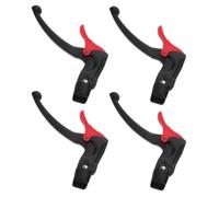 POPETPOP 2 Pairs Wheelchair Brake Handles with Dual Side Braking, Plastic Self-Locking Handbrakes for Manual Wheelchairs and Transport Chairs, Universal Compatibility for Secured Parking