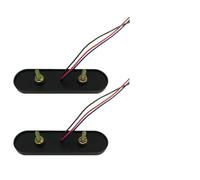 POPETPOP 2 Pcs Motorcycle LED Tail Brake Lamp with Turn Signal Function, Red Plastic Reflector Lights, Easy to Install Side Marker Warning Lights for Motorbike and Vehicle