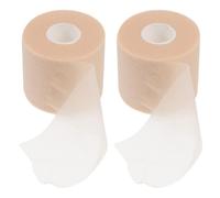 POPETPOP 2 Pcs Skin-Colored Shock-Absorption Pre-wrap Sports Tape 20m X 6cm Sponge Athletic Sports Wrap for Badminton Tennis Racket Cushioning and Isolation