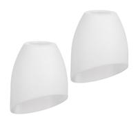 POPETPOP 2 Pcs White Plastic Horseshoe Lampshades Replacement Light Covers for Table Lamps Easy to Install Decorative Lamp Shades