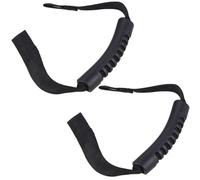 POPETPOP 2 Pieces Adjustable Car Rear Seat Headrest Grab Handles with Auto Hand Hook, Black Mobility Aid Handles Suitable for Elderly and Disabled Vehicle Support