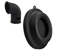 POPETPOP 2 Pieces Pressure Cooker Steam Release Diverter Silicone Steam Diverter Easy Installation Protect Kitchen Cabinets Black Accessories for Restaurant Hotel Use