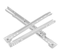 POPETPOP 2 Sets 12-inch Keyboard Slide Drawer Rails, Heavy Duty Metal Bearing Slides Under Desk Keyboard Tray and Cupboard Extension, Smooth Sliding Cabinet Hardware