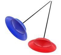 POPETPOP 2 Sets Colorful Spinning Juggling Plates with Top Rods and Sticks for Circus Performance Group Acts Multifunctional Acrobatic Props Party Playset