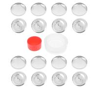 POPETPOP 2 Sets DIY Fabric Covered Buttons Kit 25mm with Buckle Base for Handmade Sewing Crafts, Round Aluminum Cloth Buttons Suitable for Blouses, Jackets, and DIY Decoration