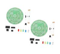 POPETPOP 2 Sets DIY Soldering Practice Kit with Circuit Board and Components for Beginners Electronics Training Reusable Learning Tool for Adults and Students