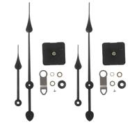 POPETPOP 2 Sets Quartz Clock Movement Mechanism with Long Hour and Minute Hands, Plastic Material, High Precision and Easy Installation, Suitable for 45-50cm Wall Clock Panels, for DIY