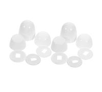 POPETPOP 2 Sets Toilet Bolt Caps Plastic Push Covers for Toilet Bowl Bolt Concealment Durable Abs Material Easy Installation for Fasteners Replacement
