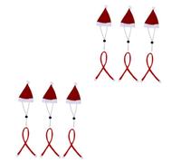POPETPOP 2 Sets Unique Christmas Hat for Adult Pet Christmas Dog Scarf Mini Hat Scarf Pet Ornament Cat Costumes Accessory