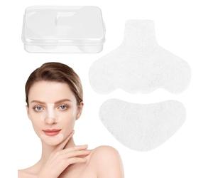 POPETPOP 200 Pcs T-zone Nose and Chin Pore Cleansing Strips Cotton Pads for Blackhead Removal and Skin Care, Triangle and Chin Patch Set for Facial Pore Cleaning