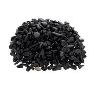 POPETPOP 200g 7-9mm Black Obsidian Aquarium Gravel Decorative Rocks Fish Tank Accessory Desktop Aquatic Stone Ornament