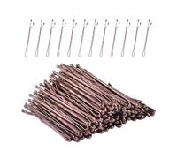 POPETPOP 200pcs Bobby Pin Fashion Hair Clips Metal Wave Design Style Secure Thick Or Thin Hair Won’t Irritate Scalp for Women Family Casual Day Wear