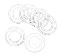 POPETPOP 200pcs Desk Spacers Glass Tabletop Bumpers with Threaded Design Pp Plastic Cabinet Cushion Dots Absorbed to Glass Tops Protection