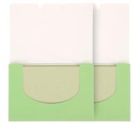 POPETPOP 200pcs Facial Oil Absorbing Sheets Double Sided Flax Blotting Papers Portable Box for Convenient Carry and Face Oil Control Suitable for Gender and Age