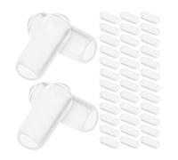 POPETPOP 200pcs Rubber Headband Tip Caps DIY Hairband End Cover Accessories Inner Diameter 2.5mm Suitable for 3mm Headbands Replacement for Hair Care