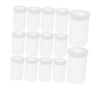 POPETPOP 200pcs Transparent Film Canister with Airtight Lids Durable Storage for Organizing Keys Coins Art Beads and Small Accessories Convenient Cylindrical Design for Easy Portability