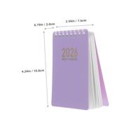 POPETPOP 2026 A7 Coil Notebook 4pcs Small Pocket Planner Set with Monthly Calendar Organizer, Spiral Bound Daily Schedule Notepad for Portable Use and On-the-go Planning