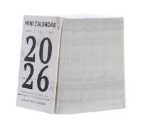 POPETPOP 2026 Mini Tear-off Daily Calendar Planner Retro Minimalist Small Desk Calendar 365 Days Daily Pages Office and Home Scheduling