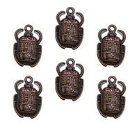 POPETPOP 20pcs Alloy Ancient Egypt Crystal Pendant Charms DIY Jewelry Making Accessories with Unique Shape for Cosplay Style Costume and Keyring Decoration