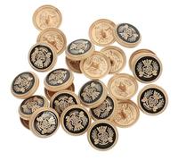 POPETPOP 20pcs Buttons Clothing Buttons Golden Alloy Retro Vintage Decorative Multipurpose for Suit Jackets Daily Use Craft