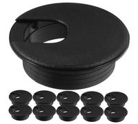 POPETPOP 20pcs Decorative Desk Grommets Cable Hole Covers Durable Wire Hole Plugs for Efficient Cable Management Home Office Desks Round Cord Grommet