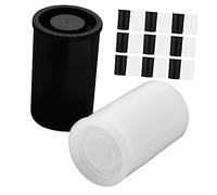 POPETPOP 20pcs Film Canisters Film Case Reusable Storage for Reel Containers Portable Black Lid Storage