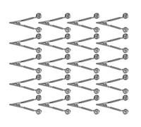 POPETPOP 20pcs Fishing Bells for Rods with Alligator Clips High Sensitivity Iron Bite Alarm Bells Weather Resistant Night Fishing Gear