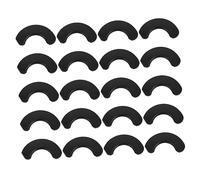 POPETPOP 20pcs Fitness Tool Dumbbell Holder Protection Pads Black Non-slip Vibration Pads for Home Gym Equipment Compact Exercise Supplies for Weight Training and Workout