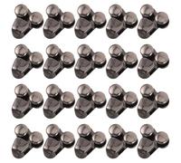 POPETPOP 20pcs Hiking Boot Lace Hooks Replacement with Rivets for DIY Repair, Alloy Iron Material, Universal Compatibility, Enhanced Comfort, for Prolonged Walks and Mountaineering Shoes