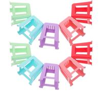 POPETPOP 20pcs Mini Plastic Canvas Stands for Painting with Non-slip Feet Risers Chairlike Shape Easy Maintenance Fluid Painting Compatibility for Artists