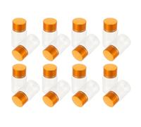 POPETPOP 20pcs Ml Plastic Pill Bottles with Airtight Pet Material and Leakproof Metal Lids, Compact Medicine Storage Organizer for Supplements and Powders, for DIY Powder Storage