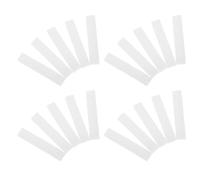 POPETPOP 20pcs Nail Drill Bit Holder Nail Drill Bit Organizer Plastic 10 Holes Short Strip White Easy to Carry for Spa and Home Use and Hobbyists