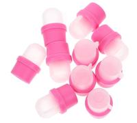 POPETPOP 20pcs Pink Wearable Nail Soaker Caps for Gel Polish Removal Manicure Nail Accessories Remover Covers Suitable for Professional and Home Use