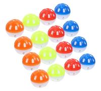 POPETPOP 20pcs Plastic Parrot Chew High Durability Bell Balls for Birds and Parakeets, Medium Size Chewable Bird Suitable for Cage Play and Foraging Random Color