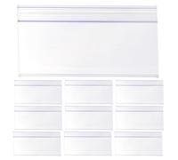 POPETPOP 20pcs Plastic Price Tag Holders 8cm Long Shelf Label Clips for Supermarket and Pharmacy Wire Shelving Display Accessories