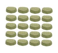 POPETPOP 20pcs Rabbit Grass Cookies Natural Chewing Grass Cakes Bunny Molar Toys for Pet Teeth Care