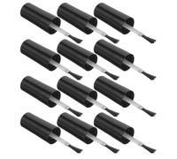 POPETPOP 20pcs Replaceable Nail Polish Bottle Caps with Soft Brush Plastic Material Easy Application and Safe to Nails Suitable for Home