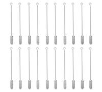 POPETPOP 20pcs Silver Copper Safety Pins Long Needle Brooches DIY Jewelry Accessories Earring Craft Supplies for Handmade Beading and Clothing Decoration