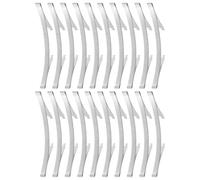 POPETPOP 20pcs Sliding Wardrobe Door Bottom Positioners Closet Sliding Door Track Hardware Cabinet Floor Guide for Bedroom Wardrobes