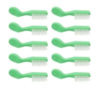 POPETPOP 20pcs Soft Bristles Toothbrush with Short Handle for Oral Care, Large Brush Head Plastic Mini Travel Toothbrushes Suitable for Prisons and Psychiatric Wards