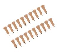POPETPOP 20pcs Unfinished Wood Hooks Wooden Wardrobe Hook Multi-Purpose Easy to Remove Screw-on Shaker Wooden Pegs for Bags Hats in Kitchens and Living Rooms