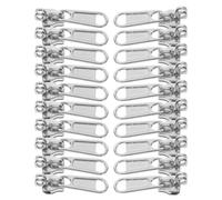 POPETPOP 20pcs Zipper Pull Replacement with Dual Locking Hole Design, Zinc Alloy Material, Strong Outdoor Compatibility, Versatile Application for Boots and Coats in Daily Use and Sports