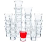 POPETPOP 24 Pack Glass Communion Cups: 10ml Reusable Clear Holy Communion Glasses, Fits Standard Church Trays for Eucharist and Religious Ceremonies