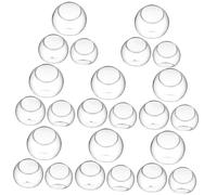 POPETPOP 24pcs Glass Terrarium for Air Plants Hydroponic Desktop Containers Decorative Bowls for Miniature Plant Holders