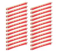 POPETPOP 24pcs Heatless Curling Rods for Long Hair Small Curling Rods Plastic Perm Rollers with Even Heat Distribution and Easy to Use for DIY Home Salon Hair Styling