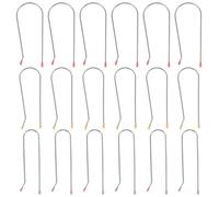 POPETPOP 24pcs Hot Roller Clip Replacement Set with 1.9cm, 2.54cm, 3.2cm Metal Hair Clips for Rollers, Secure Hot Curler Pins for Styling Long and Thick Hair