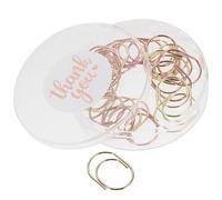 POPETPOP 24pcs Mini Metal Paper Clips Cute Chubby Bookmark Clips for Office Document Organizing, Mixed Gold and Rose Gold Small Paperclips Set for School and Home Use