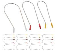 POPETPOP 24pcs U-shaped Electric Hot Roller Clips Replacement for Hair Curlers, Heat-resistant Styling Clamps 1’’/1.25’’/1.5’’ for Braids and Curly Hairstyles at Home Or Salon Use